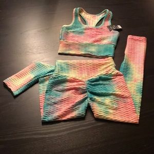 YiTong 4 Way Stretch leggings with Top